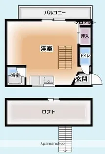 福岡県福岡市東区二又瀬【アパート】の間取り