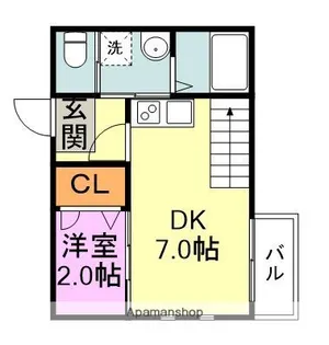 アムール千早【2階】の間取り