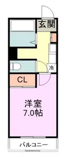 福岡県福岡市東区箱崎4丁目【マンション】の間取り
