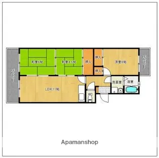 エクセレント村嶋【3階】の間取り