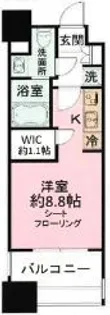 パークアクシス福岡県庁前【12階】の間取り