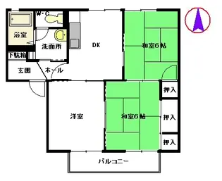 アルカディア A棟【2階】の間取り