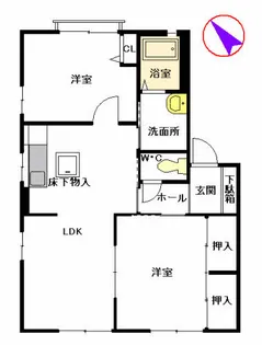 グレイシャス三苫 C棟【1階】の間取り