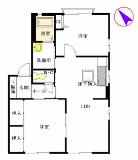 グレイシャス三苫 C棟【1階】の間取り