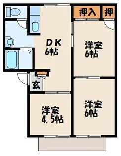 シャトー自由ヶ丘 A棟【1階】の間取り