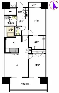 プライムメゾン照葉 S棟【8階】の間取り