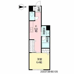 美穂の里 八番館【1階】の間取り