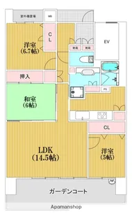 セントラルパーク香椎照葉 弐番館【13階】の間取り