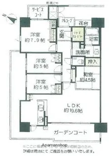 セントラルパーク香椎照葉 弐番館【9階】の間取り