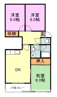 西日本かなえ第2ビル【4階】の間取り
