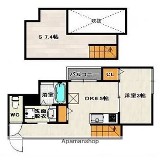 DREAMSTAGE千早VIENTO(ビエント)【1階】の間取り