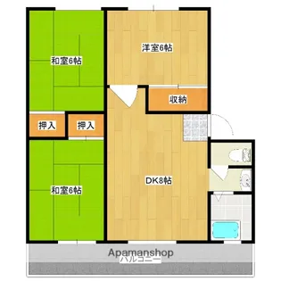 大産名島ビル【3階】の間取り