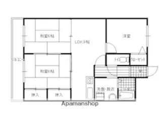 福岡県福岡市東区松田3丁目【マンション】の間取り