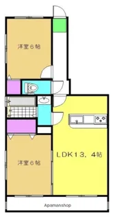 フォンターナみどりが丘【3階】の間取り