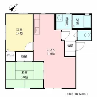 シャーメゾン樟陽 A棟【1階】の間取り