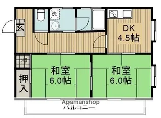 福岡県福岡市東区箱崎3丁目【マンション】の間取り