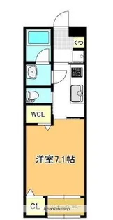 ロイヤルハウス赤間【1階】の間取り