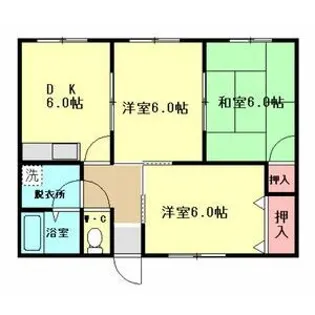 プランドゥ宮若【102号室】の間取り
