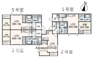 ミモザイズム新宮中央【2階】の間取り