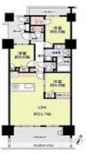 センターマークスレジデンス【2階】の間取り