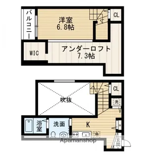 グレイスガーデン箱崎【1階】の間取り