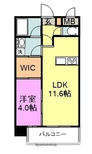 プログレス赤間駅前【9階】の間取り