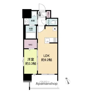 ブランシエスタ千早RJR【8階】の間取り