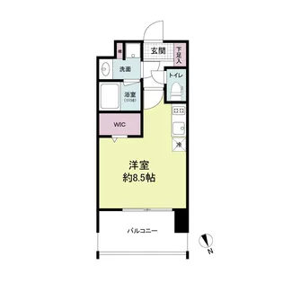 ブランシエスタ千早RJR【12階】の間取り