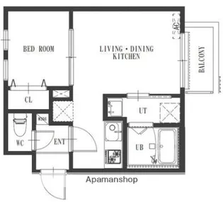 OCEAN ROCK 和白【3階】の間取り