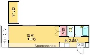ルート仲原【2階】の間取り
