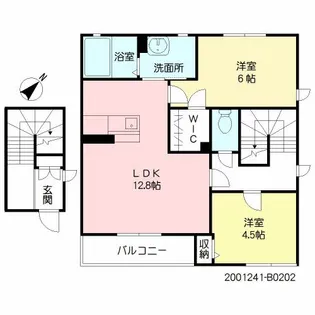 アミ・コートB【2階】の間取り