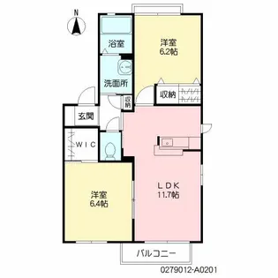 メゾン・グレース A棟【2階】の間取り