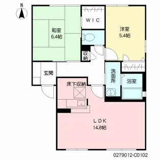 メゾン・グレース C棟【1階】の間取り