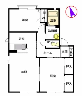 シャーメゾン棚林 C棟【1階】の間取り