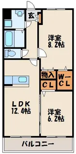 アグリガーデン福間駅前【5階】の間取り