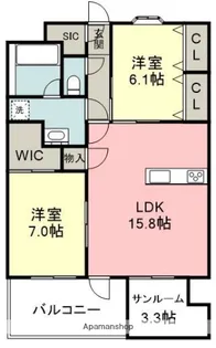 SAN・MEILI【1階】の間取り