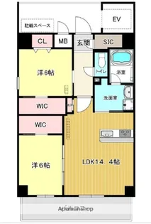 ブレス香椎駅前【12階】の間取り