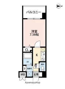 サヴォイ ラ・シャンス【6階】の間取り