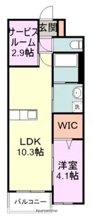 LIFEFIELD多々良【4階】の間取り