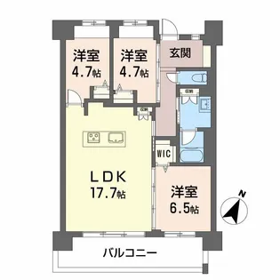 LASANTE照葉オーシャンテラス【2階】の間取り