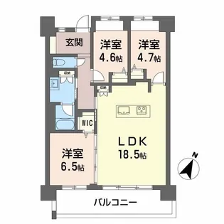 LASANTE照葉オーシャンテラス【2階】の間取り
