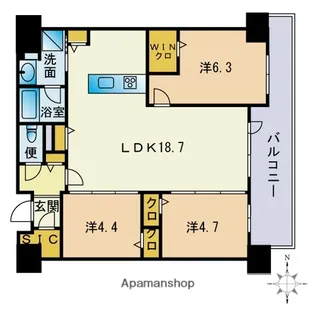 照葉オーシャンステージ EAST棟【9階】の間取り