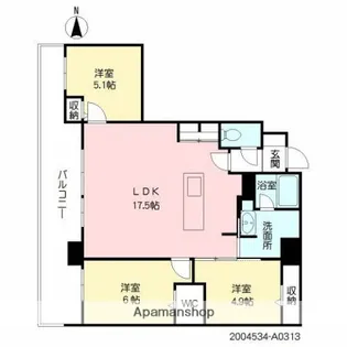 3LDKの間取り画像