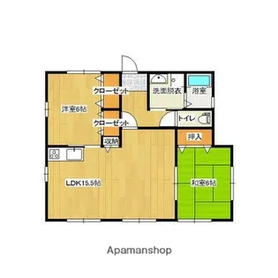 松ヶ台アパート【2階】の間取り