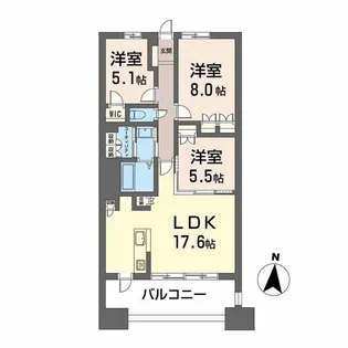 NUDGEONE.照葉【2階】の間取り