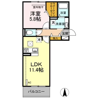 epi和白丘【1階】の間取り