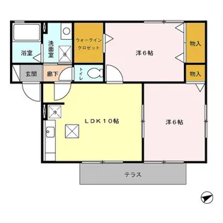 ヴィブレ花見【1階】の間取り