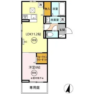 アリビオ【103号室】の間取り