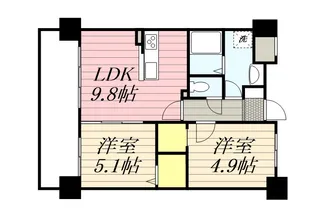 ショウジュン原田【10階】の間取り