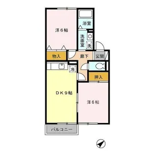 セジュール南風【202号室】の間取り